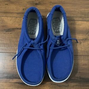 Hey Dude Kid Blue Slip on shoes